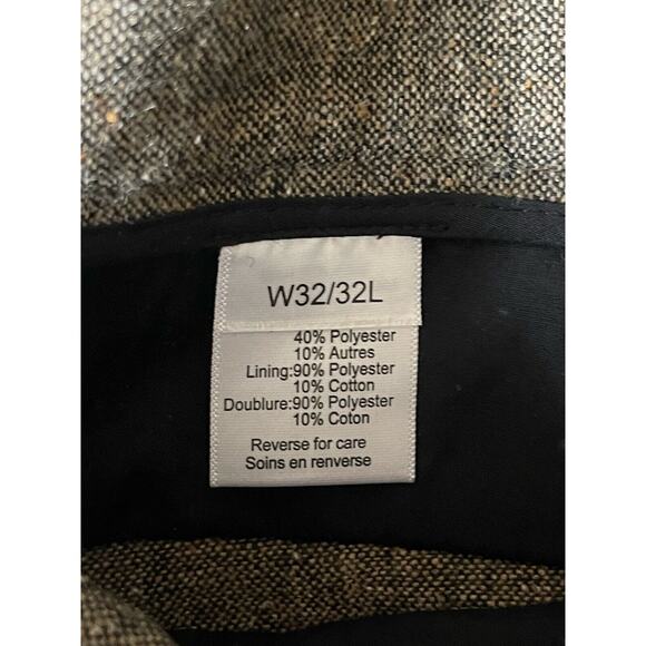 Paisley & Gray Slim Fit Dress Pants Men's W32xL32 Caramel Herringbone Wool Blend - Picture 7 of 7